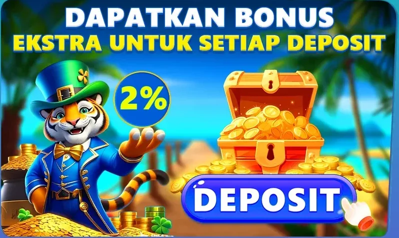 Bonus Ekstra Untuk Setiap Deposit 2%